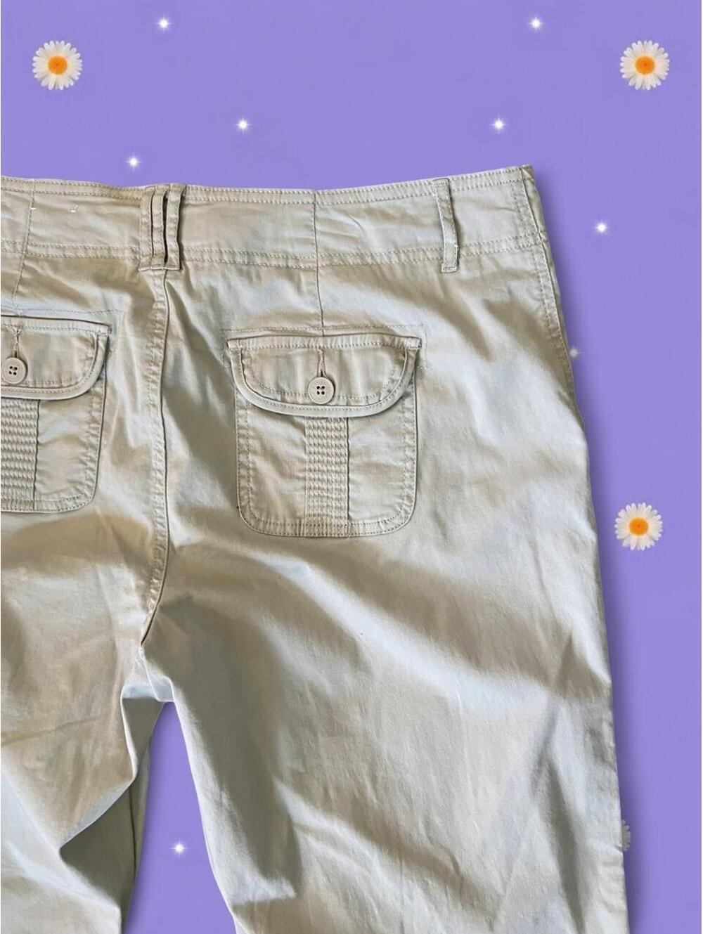 Vintage Y2K Sonoma Life + Style Low Rise Cargo Pants Size 14 - Picture 4 of 6